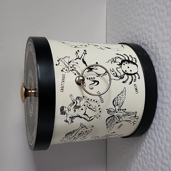 Vintage MCM Japan Enesco Ice Bucket ZODIAC SIGNS Horoscope Astrology Super Cool - Picture 3 of 8